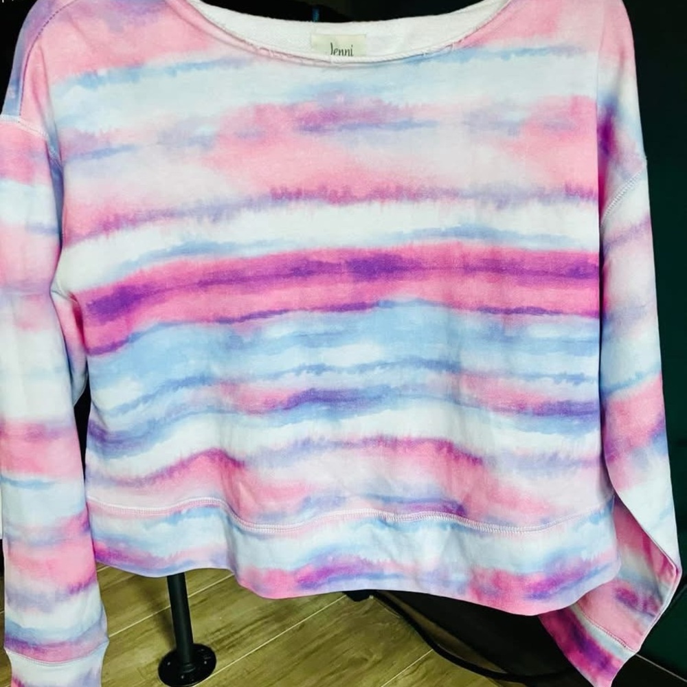 Pastel Tie-Dye Women's crop Top by Jenni 
Sizes xs s m l and xl available